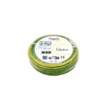 Fil électrique rigide HO7V-R 25mm vert-jaune couronne de 100m